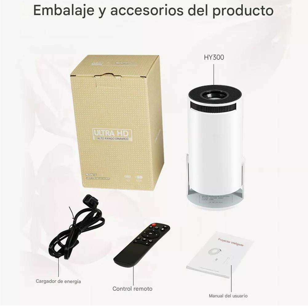 Mini Proyector Hy300 PRO Smart Portátil