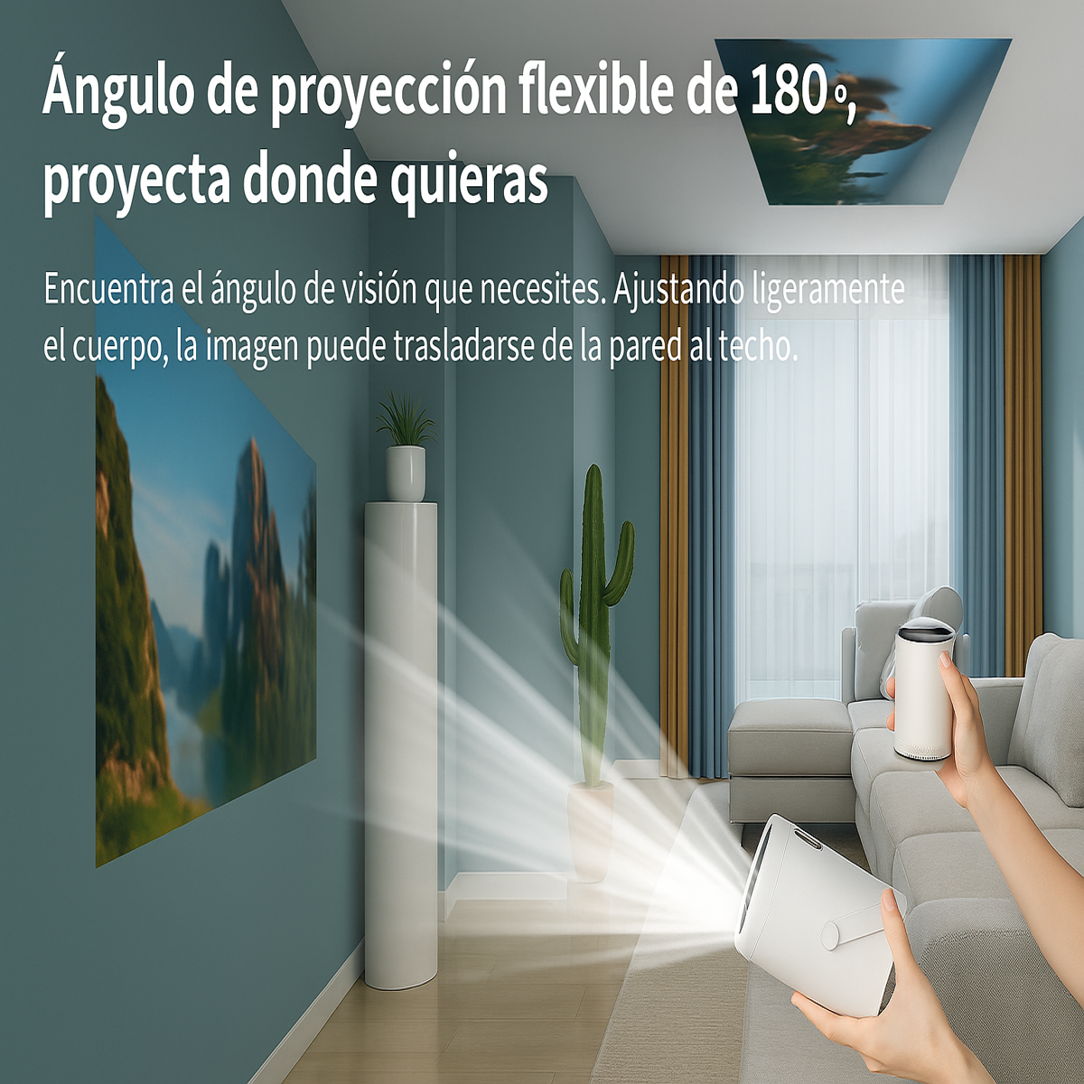 Mini Proyector Hy300 PRO Smart Portátil