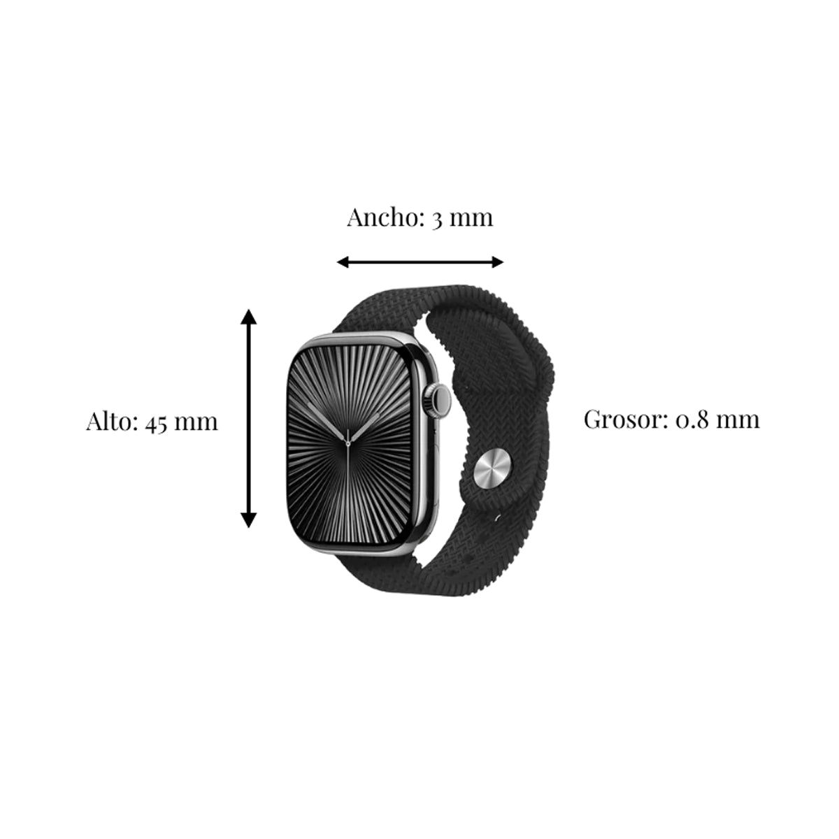 Smartwatch HK10 Pro Max Negro - Doble Malla