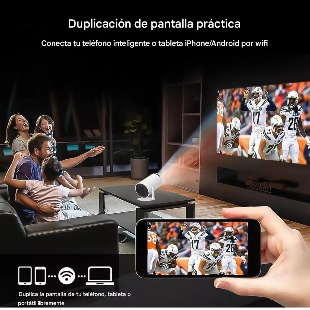 Mini Proyector Hy300 PRO Smart Portátil