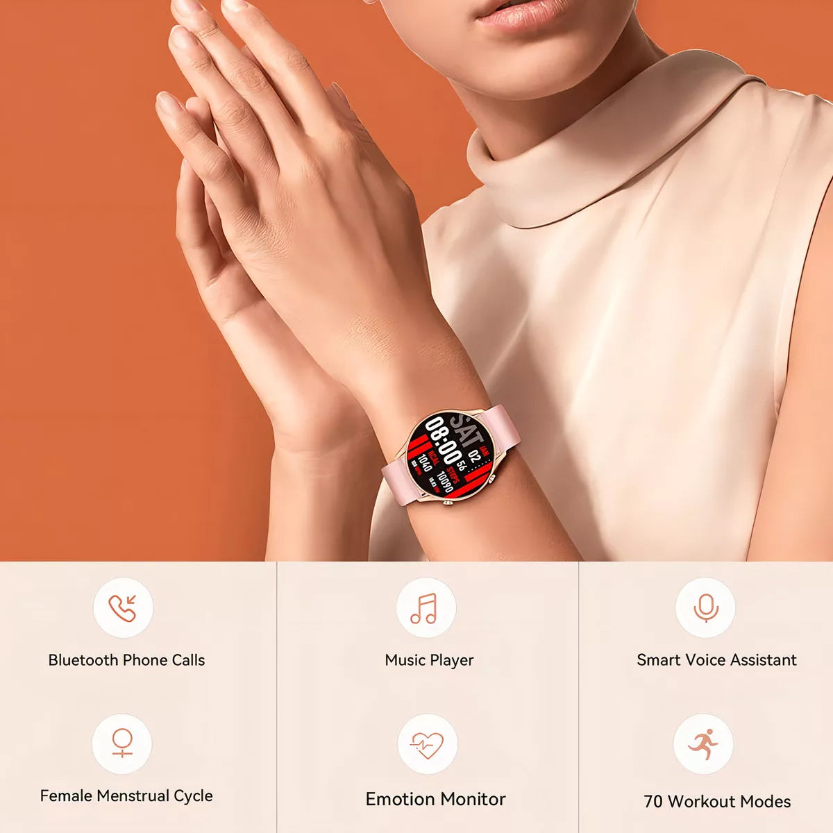 Smartwatch Kieslect Kr Rosado