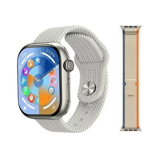 Smartwatch HK10 Pro Max Plateado - Doble Malla