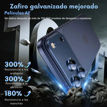 Protector Metálico para Cámara iPhone 17 Pro Max | Vidrio 9H