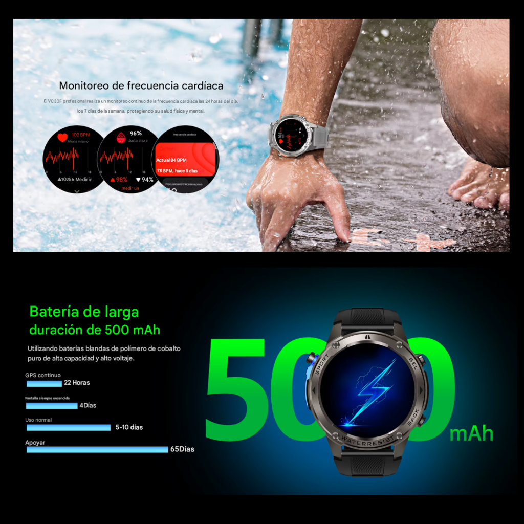 Smartwatch DM56 GPS Integrado