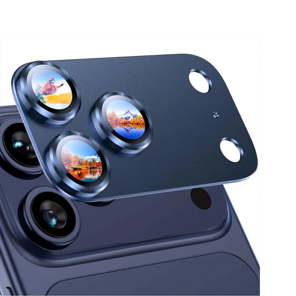 Protector Metálico para Cámara iPhone 17 Pro Max | Vidrio 9H