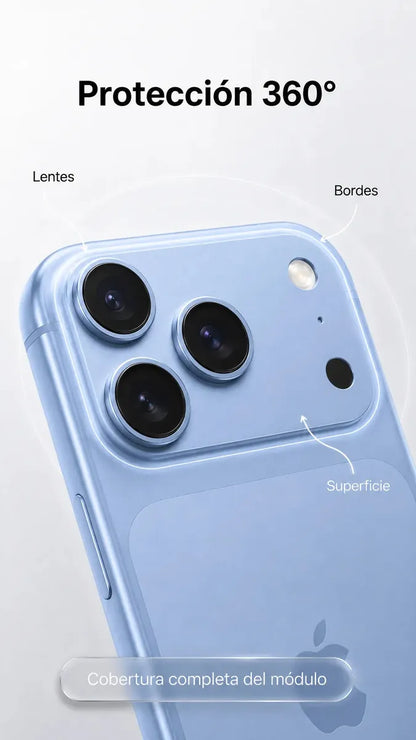 Protector Metálico para Cámara iPhone 18 Pro Max | Vidrio 9H