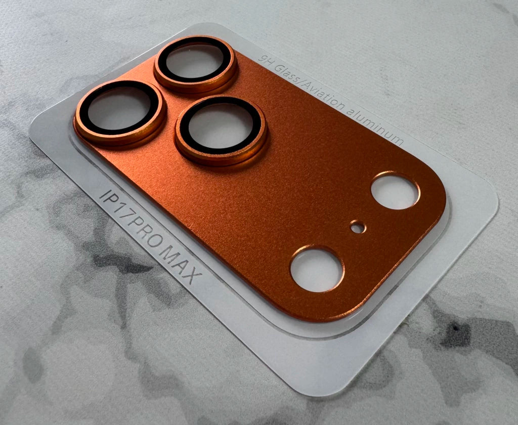 Protector Metálico para Cámara iPhone 17 Pro Max | Vidrio 9H