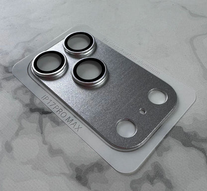 Protector Metálico para Cámara iPhone 17 Pro Max | Vidrio 9H