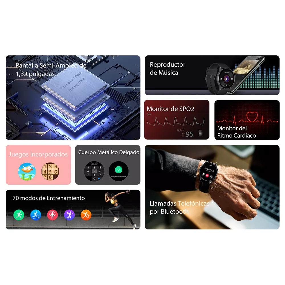 Smartwatch Kieslect Kr + Vidrio protector