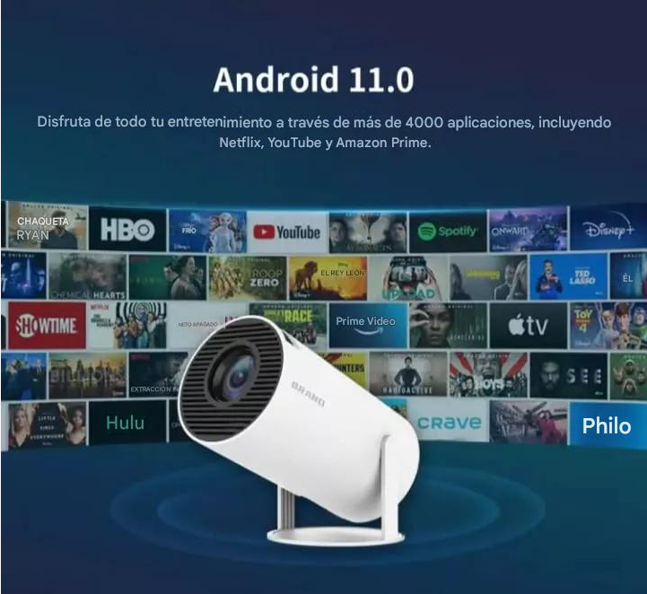 Mini Proyector Hy300 PRO Smart Portátil