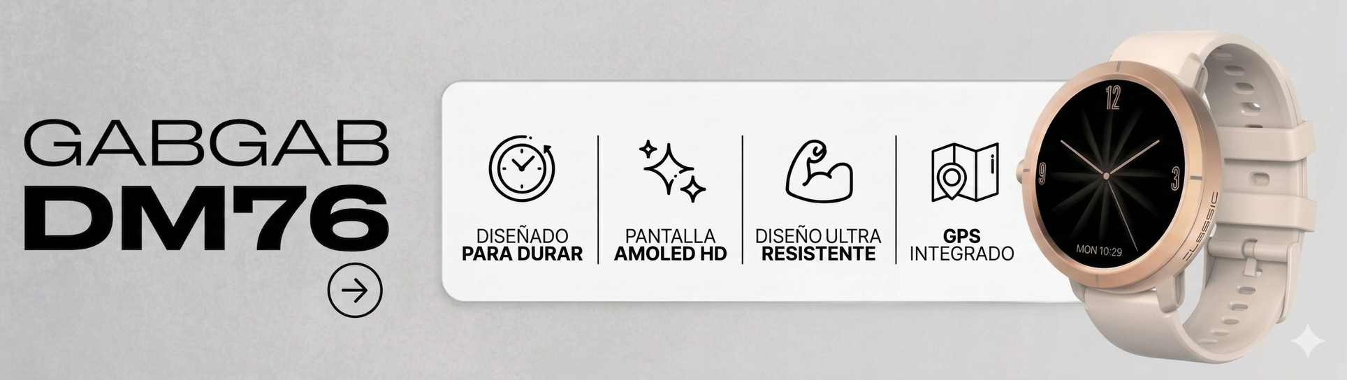 Smartwatch DM76 Banner