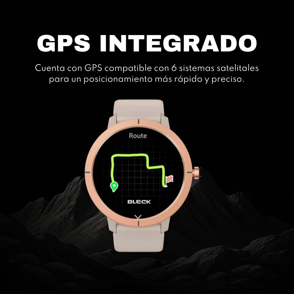 Smartwatch DM76 con GPS integrado y 6 sistemas satelitales - posicionamiento preciso