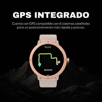 Smartwatch DM76 con GPS integrado y 6 sistemas satelitales - posicionamiento preciso