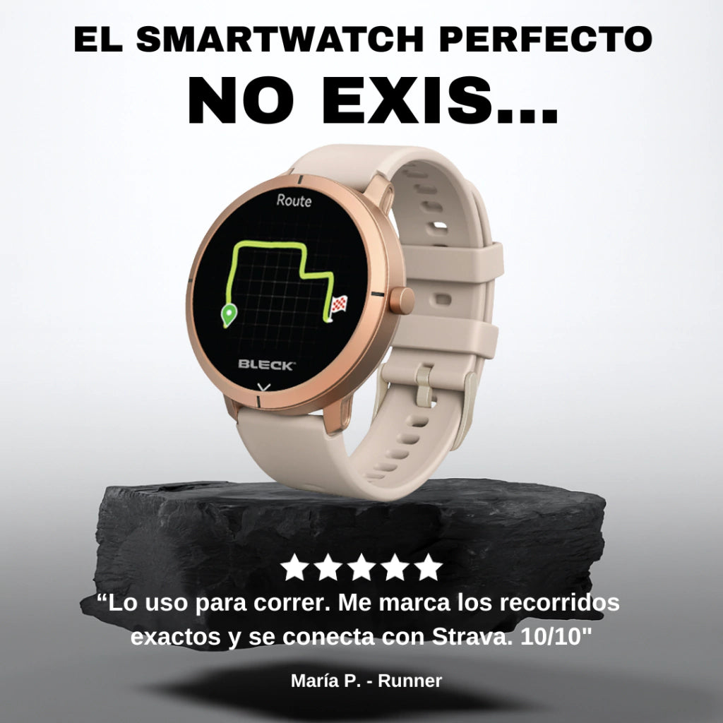 Smartwatch DM76 con GPS para correr y registrar rutas - Compatible con Strava