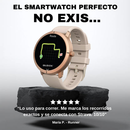 Smartwatch DM76 con GPS para correr y registrar rutas - Compatible con Strava