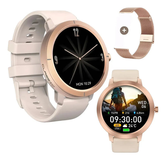 Smartwatch DM76 GPS Integrado color Desert Gold - Importadora Gabgab